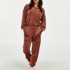 Hunkemöller Dames Nachtmode Joggingbroek Velours - Roze - Maat S -Pyjama-S-Dames Winkel 550x660 310