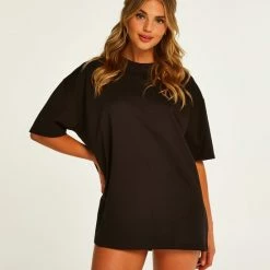 Hunkemöller Dames Nachtmode Boyfriend Shirt Met Korte Mouwen - Zwart - Maat M -Pyjama-S-Dames Winkel 550x660 346