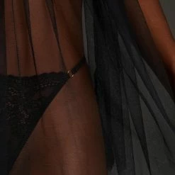 Hunkemöller Dames Nachtmode Babydoll Emily - Zwart - Maat M