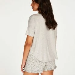 Hunkemöller Dames Nachtmode Korte Pyjama Set - Grijs - Maat S -Pyjama-S-Dames Winkel 550x660 386