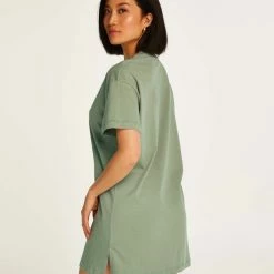 Hunkemöller Dames Nachtmode Nachthemd Ronde Hals - Groen - Maat M/L 8 Hunkemöller Dames Nachtmode Nachthemd Ronde Hals - Groen - Maat M/L -Pyjama-S-Dames Winkel 550x660 61