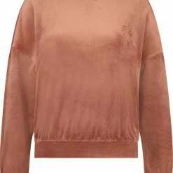 Hunkemöller Dames Nachtmode Velours Top - Bruin - Maat M -Pyjama-S-Dames Winkel 550x672 1