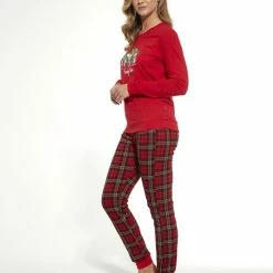 Cornette Katoenen Familie Pyjama Dames Volwassenen | Lange Mouw Lange Broek | Kerst Winter Matching Gezin Pyama | Family Time 671/306 XL -Pyjama-S-Dames Winkel 550x687 12