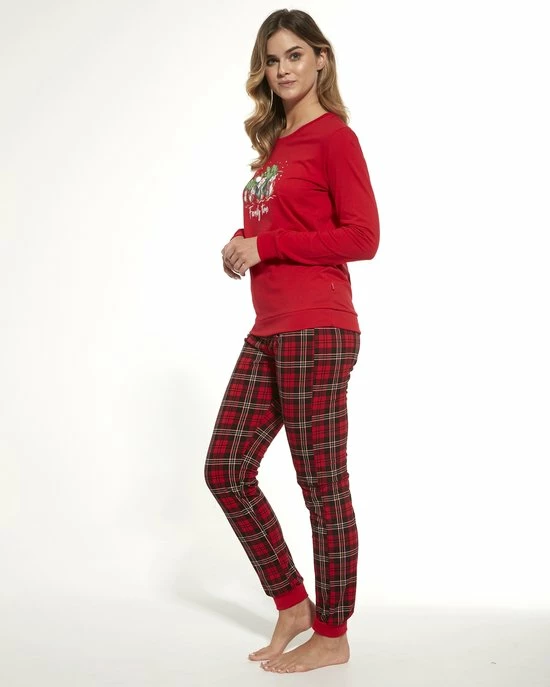 Cornette Katoenen Familie Pyjama Dames Volwassenen | Lange Mouw Lange Broek | Kerst Winter Matching Gezin Pyama | Family Time 671/306 XXL 4 Cornette Katoenen Familie Pyjama Dames Volwassenen | Lange Mouw Lange Broek | Kerst Winter Matching Gezin Pyama | Family Time 671/306 XXL - Afbeelding 4