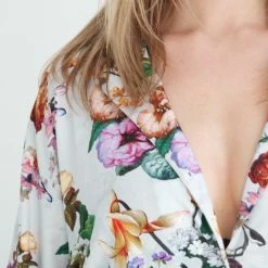 ESSENZA Lindy Fleur Nachthemd Lange Mouw Grijs - S 10 ESSENZA Lindy Fleur Nachthemd Lange Mouw Grijs - S -Pyjama-S-Dames Winkel 550x703 3