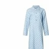 Lunatex Dames Nachthemd Flanel | MAAT XL | Koren | Blue