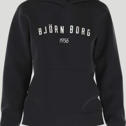 Björn Borg BB Logo Leisure - Hoodie - Capuchon Trui - Top - Dames - Maat L - Zwart