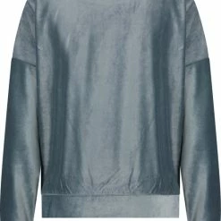 Hunkemöller Dames Nachtmode Top Met Lange Mouwen Velours Rib - Grijs - Maat S -Pyjama-S-Dames Winkel 550x709 7