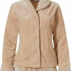 Pastunette De Luxe Pastunette Deluxe - Classic Chevron - Huispak - Beige - Maat 38 -Pyjama-S-Dames Winkel 550x709 8