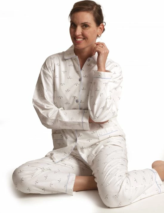 Lunatex Dames Pyjama Flanel | MAAT L | Vos | Ivoor 2 Lunatex Dames Pyjama Flanel | MAAT L | Vos | Ivoor - Afbeelding 2