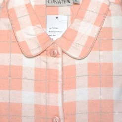 Lunatex Dames Flanel Pyjama Peach - Maat L