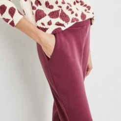 TAIFUN Dames 7/8-broek Van Zachte Stretchstof Black Cherry-42 -Pyjama-S-Dames Winkel 550x715 3