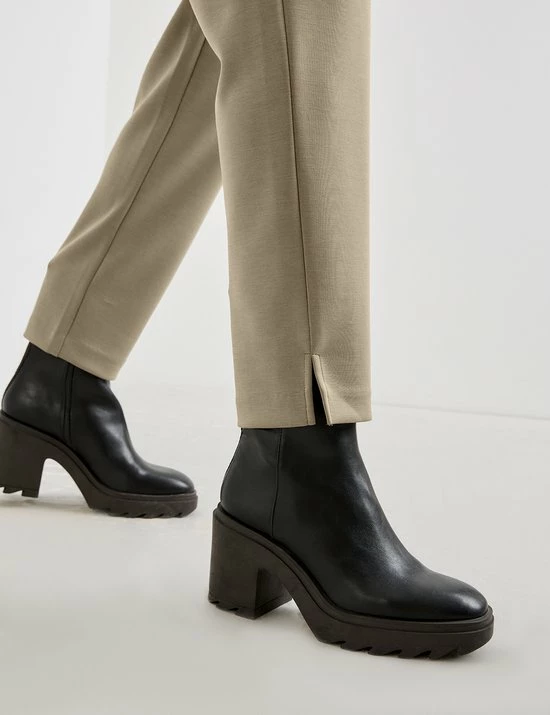 TAIFUN Dames 7/8-broek Van Zachte Stretchstof Taupe-44 5 TAIFUN Dames 7/8-broek Van Zachte Stretchstof Taupe-44 - Afbeelding 5