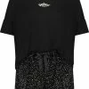 Hunkemöller Dames Nachtmode Korte Pyjama Set - Zwart - Maat XS