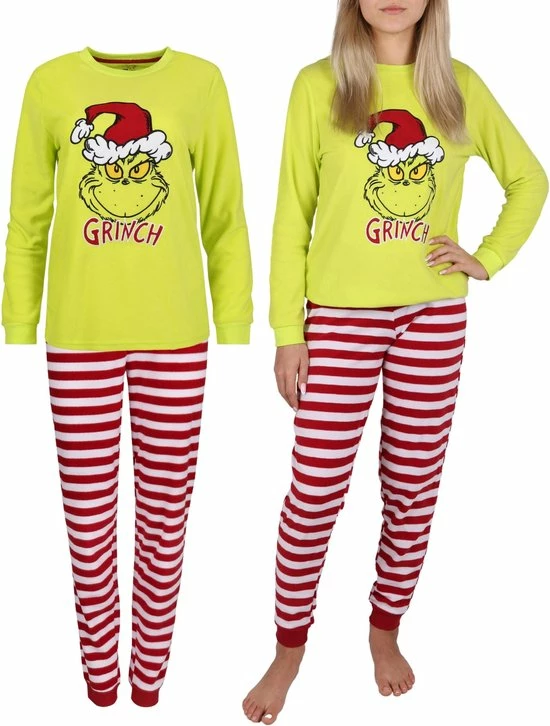 Produkt De Grinch - Kerstpyjama Voor Volwassenen, Warm, Lange Mouwen, Unisex / M 4 Produkt De Grinch - Kerstpyjama Voor Volwassenen, Warm, Lange Mouwen, Unisex / M - Afbeelding 4
