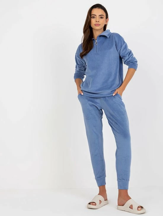 Merkloos Berrak Dames Huispak - Pyjama Dames Volwassenen - Pyjama - Pyjama Dames - Dames Pyjama - Maat L - Blauw 3 Merkloos Berrak Dames Huispak - Pyjama Dames Volwassenen - Pyjama - Pyjama Dames - Dames Pyjama - Maat L - Blauw - Afbeelding 3