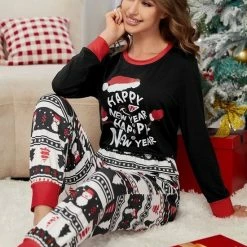 Merkloos Volwassen En Kinderen-kerst Pyjama - Kerst Onesie - Kerst Pyjama Koppel-kerst Pyjama Dames-kerst Pyjama Man En Vrouw-kerst Pyjama Gezin_DAMES_MAAT XXL