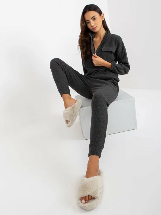 Merkloos Berrak Dames Huispak - Pyjama Dames Volwassenen - Pyjama - Pyjama Dames - Dames Pyjama - Maat S - Donkergrijs 3 Merkloos Berrak Dames Huispak - Pyjama Dames Volwassenen - Pyjama - Pyjama Dames - Dames Pyjama - Maat S - Donkergrijs - Afbeelding 3