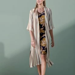 ESSENZA Elm Gwyneth Nachthemd Lange Mouw Nachtblauw - L -Pyjama-S-Dames Winkel 550x733 33