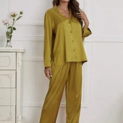 Merkloos MKL - Dames Pyjama Nachthemd Satijn / Kamerjassen - Elegant Nachtjapon - Mosterd Geel Nachthemd - Lingerie Set Van 2, Broek En Blouse - Kimono - Lingerie - Nachtbadjas - Badjas - Nachtjapon - Slaapkleding - Lounge Pantalon - Maat S 7 Merkloos MKL - Dames Pyjama Nachthemd Satijn / Kamerjassen - Elegant Nachtjapon - Mosterd Geel Nachthemd - Lingerie Set Van 2, Broek En Blouse - Kimono - Lingerie - Nachtbadjas - Badjas - Nachtjapon - Slaapkleding - Lounge Pantalon - Maat S -Pyjama-S-Dames Winkel 550x733 35