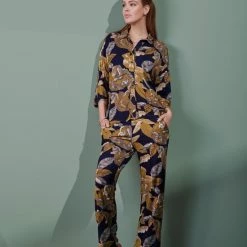 ESSENZA Naomi Gwyneth Lange Broek Nachtblauw - L -Pyjama-S-Dames Winkel 550x733 53