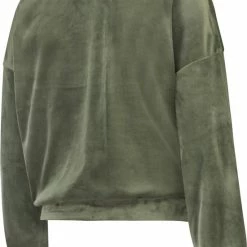 Hunkemöller Dames Nachtmode Velours Top - Groen - Maat M -Pyjama-S-Dames Winkel 550x758