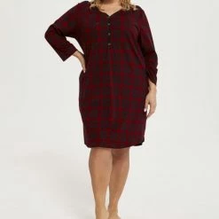 Italian Fashion Ordesa Zachte Nachthemd Lange Mouwen- Geruid Patroon Rood XL 16 Italian Fashion Ordesa Zachte Nachthemd Lange Mouwen- Geruid Patroon Rood XL -Pyjama-S-Dames Winkel 550x768 1