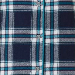 Rebelle Dames Nachthemd Flanel L/M - 90CM- Blue Square - 38 -Pyjama-S-Dames Winkel 550x785 3