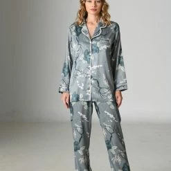 Pyjama-S-Dames Winkel 14 Vienetta - Dames Pyjama Set, Lange Mouwen - XL