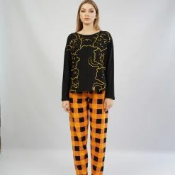 Vienetta - Dames Pyjama Set, Lange Mouwen - L -Pyjama-S-Dames Winkel 550x794 12