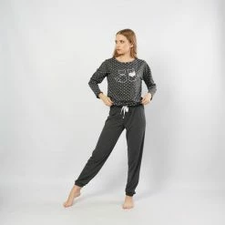 Vienetta - Dames Pyjama Set, Lange Mouwen - S -Pyjama-S-Dames Winkel 550x794 19