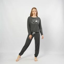 Vienetta - Dames Pyjama Set, Lange Mouwen - S -Pyjama-S-Dames Winkel 550x794 20