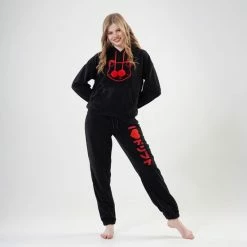 Vienetta - Dames Fleece Pyjama Set, Lange Mouwen - XL -Pyjama-S-Dames Winkel 550x794 32