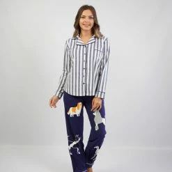 Vienetta - Dames Pyjama Set, Lange Mouwen - L