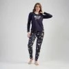 Vienetta - Dames Pyjama Set, Lange Mouwen - L
