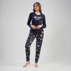 Vienetta - Dames Pyjama Set, Lange Mouwen - L -Pyjama-S-Dames Winkel 550x794 60
