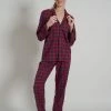 Tom Tailor Xmas Dames Pyjamaset - Rood - Maat 36