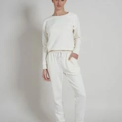 Tom Tailor Silky Vibes Dames Huispak - Roomwit - Maat 40