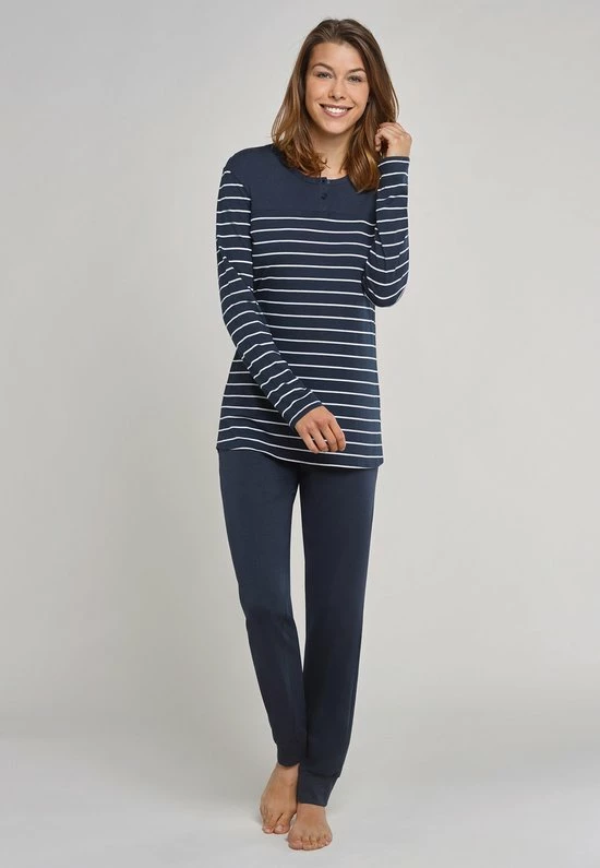 Schiesser Pyjama Lange Broek D 161069-804-52 1 Schiesser Pyjama Lange Broek D 161069-804-52