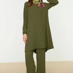 Trendyol Vrouwen Standaard Ronde Hals Tweedelige Set 9 Trendyol Vrouwen Standaard Ronde Hals Tweedelige Set -Pyjama-S-Dames Winkel 550x799