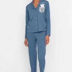 Trendyol Vrouwen Standaard Kraag Pyjama Set 12 Trendyol Vrouwen Standaard Kraag Pyjama Set -Pyjama-S-Dames Winkel 550x808 1