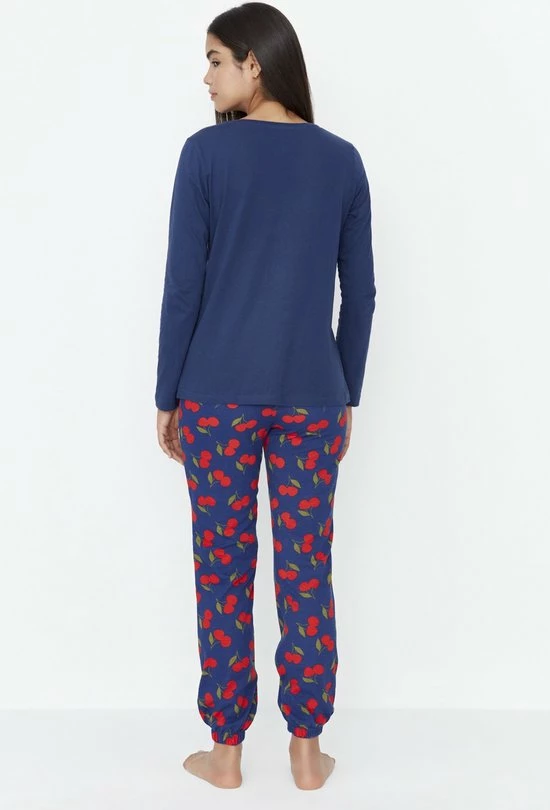 Trendyol Vrouwen Standaard Ronde Hals Pyjama Set 2 Trendyol Vrouwen Standaard Ronde Hals Pyjama Set - Afbeelding 2