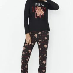 Trendyol Vrouwen Lange Mouw Ronde Hals Pyjamaset 10 Trendyol Vrouwen Lange Mouw Ronde Hals Pyjamaset -Pyjama-S-Dames Winkel 550x810