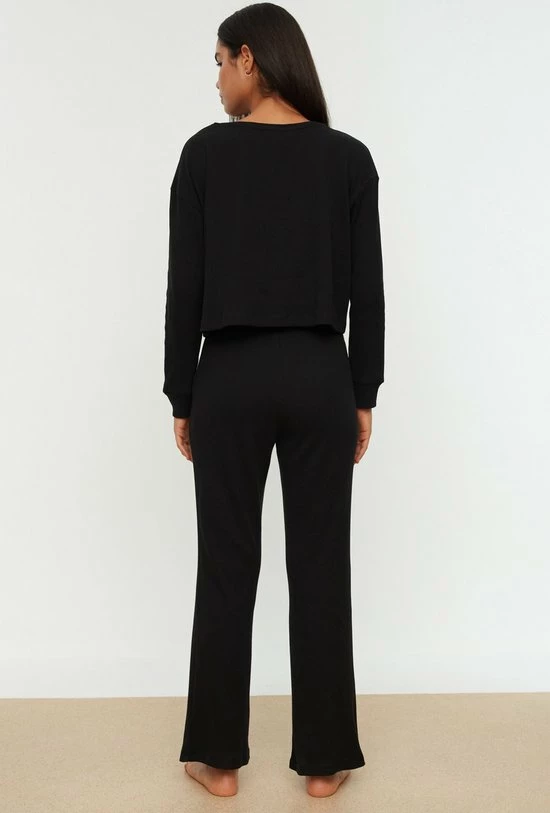 Trendyol Vrouwen Standaard Ronde Hals Pyjama Set 7 Trendyol Vrouwen Standaard Ronde Hals Pyjama Set - Afbeelding 7