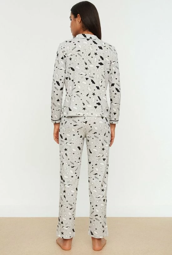 Trendyol Vrouwen Standaard Kraag Pyjama Set 8 Trendyol Vrouwen Standaard Kraag Pyjama Set - Afbeelding 8