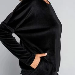 Italian Fashion Juga| Warme Winter Pyjama Dames Fleece | Lange Mouw Lange Broek | Zwart | KORTING | SALE M -Pyjama-S-Dames Winkel 550x823 10