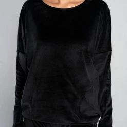 Italian Fashion Juga| Warme Winter Pyjama Dames Fleece | Lange Mouw Lange Broek | Zwart | KORTING | SALE M -Pyjama-S-Dames Winkel 550x823 7