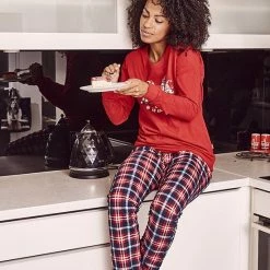 Cornette Katoenen Pyjama Dames Volwassenen | Lange Mouw Lange Broek | Winter Pyama Dames Volwassenen | Matching Gezin Pyjama | Kerst Pyjama | Gnomes 671/279 L -Pyjama-S-Dames Winkel 550x824 45