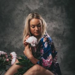 Merkloos Kimono Dames Badjas Blauw Peony Rose Satijn, Lang Model, One Size 15 Merkloos Kimono Dames Badjas Blauw Peony Rose Satijn, Lang Model, One Size -Pyjama-S-Dames Winkel 550x824 66