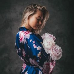 Merkloos Kimono Dames Badjas Blauw Peony Rose Satijn, Lang Model, One Size 16 Merkloos Kimono Dames Badjas Blauw Peony Rose Satijn, Lang Model, One Size -Pyjama-S-Dames Winkel 550x824 67
